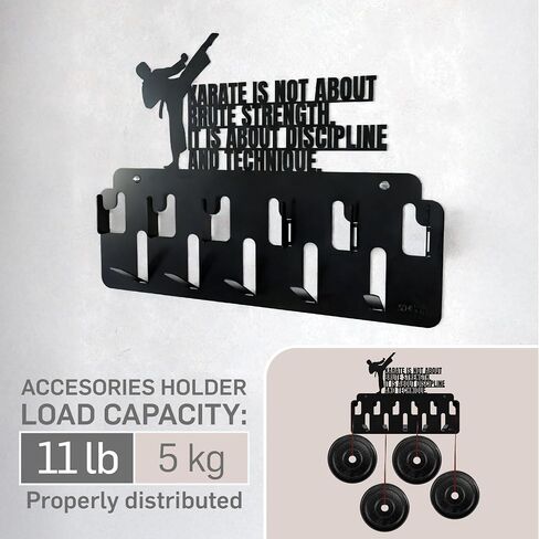 Triathlon Medal Hanger Display Rack Set of 2 - Premium Steel Wall Mount for Triathletes - Organize Medals, Ribbons & Trophies in Saudi Arabia