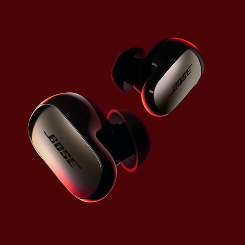 سماعات أذن Bose QuietComfort Ultra Bluetooth الجديدة (الجيل الثاني)، سماعات أذن لاسلكية بخاصية إلغاء الضوضاء، بطارية تصل إلى 6 ساعات، تصنيف IPX4، صوت غامر، باس عميق + شاحن حائط Green Extreme Wall (أسود) in Kuwait