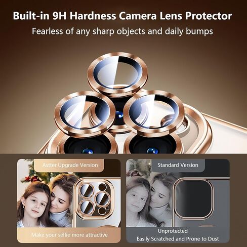 حافظة Astter لهاتف iPhone 17 Pro Max شفافة، حافظة مغناطيسية لهاتف iPhone 17 ProMax مع واقي شاشة [غير صفراء] مقاومة للصدمات متوافقة مع حافظة الهاتف النحيفة MagSafe لهاتف 17 Pro Max - شفافة in Kuwait