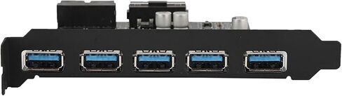 CHICIRIS PCIE to 5 Port USB 3.0 PCIE Extender Card, Supports Superspeed Data Transfer, Ideal for Multidevice Connection in Saudi Arabia