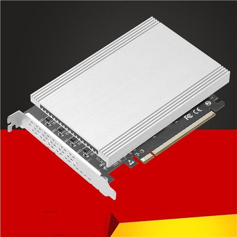 فتحة بطاقة وحدة التحكم 256 جيجابت في الثانية 4 منافذ M.2 NVMe SSD RAIDs لتوسيع PCIe X16 إلى M.2 NVME SSD للكمبيوتر in Kuwait