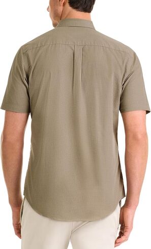 Van Heusen Men's Wrinkle Free Short Sleeve Button Down Check Shirt in Saudi Arabia