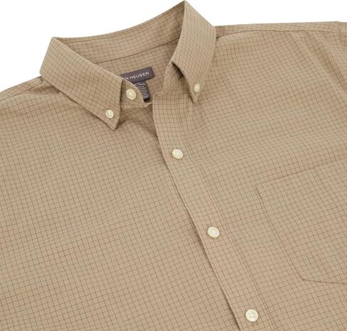 Van Heusen Men's Wrinkle Free Short Sleeve Button Down Check Shirt in Saudi Arabia