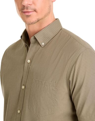 Van Heusen Men's Wrinkle Free Short Sleeve Button Down Check Shirt in Saudi Arabia