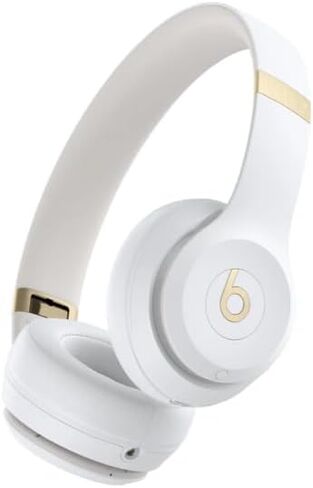 Beats Solo 4 - Wireless Bluetooth On-Ear Headphones, Apple & Android Compatible, Up to 50 Hours of Battery Life - Warm White (Renewed Premium) in Saudi Arabia