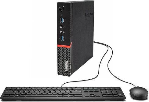 Lenovo ThinkCentre M700 Tiny Desktop Computer PC, Intel Quad Core i3-6100T 3.2GHz, 8G DDR4, 256G SSD, USB WiFi, Keyboard & Mouse, 2 DisplayPort, Windows 11 Pro (Renewed) in Saudi Arabia