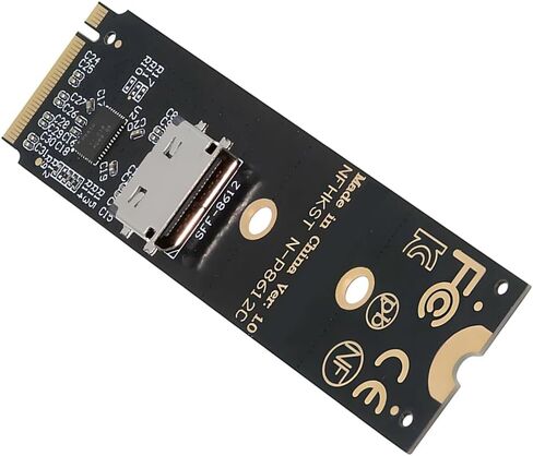 Adapter 2280 PCI-E4.0 M.2 M-Key NVME to Oculink SFF-8612 SFF-8611 Host Adapter with Linear Redriver for U.2 SSD eGPU Over Long Cable Lengths in Saudi Arabia