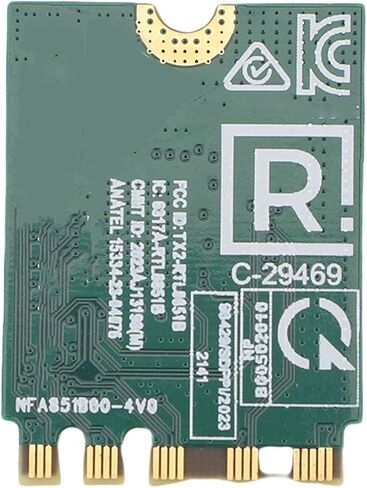 بطاقة VBESTLIFE WiFi 6 اللاسلكية، شريحة RTL8851BE بلوتوث 5.2 MU MIMO ثنائي النطاق 2.4 جيجا هرتز 5 جيجا هرتز حتى 900 ميجا بت في الثانية، من أجل Wins 10 11 in Saudi Arabia