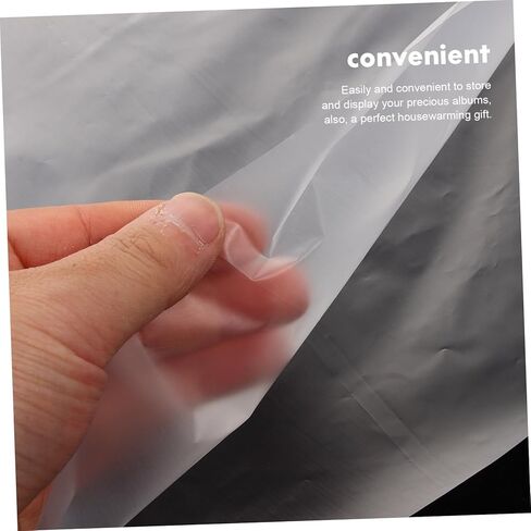 Uonlytech 50Pcs Vinyl Record Inner Sleeves Self Adhesive Protectors for Albums Convenient Storage Bags to Keep Records Clean and Scratch for Vinyl Collectors in Saudi Arabia