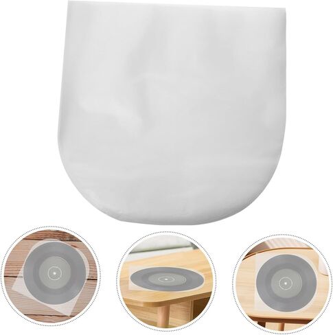 Uonlytech 50Pcs Vinyl Record Inner Sleeves Self Adhesive Protectors for Albums Convenient Storage Bags to Keep Records Clean and Scratch for Vinyl Collectors in Saudi Arabia