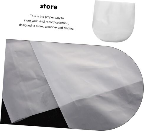 50Pcs Vinyl Record Sleeves Static Protective Covers for Albums Safeguard Against Scratches and Damage for Vinyl Record Storage and Preservation in Saudi Arabia