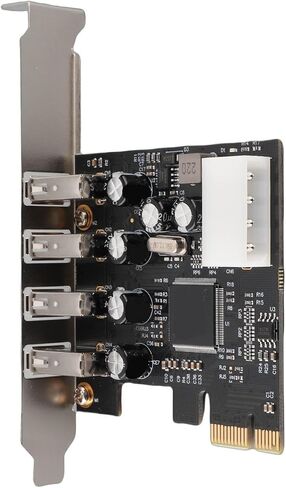 Keenso PCI E to USB Expansion Card Hub Internal USB Desktop PC Connector with 4 2.0 Ports, Easy to Install in Saudi Arabia