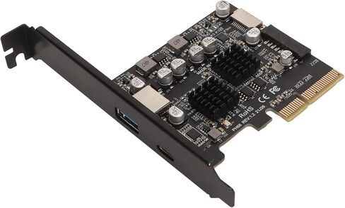 بطاقة CHICIRIS Pcie من النوع C بسرعة 10 جيجابت في الثانية عالية السرعة بطاقة Pci Express أداء مستقر لمواد الكمبيوتر المكتبي لوحة الدوائر المطبوعة دبوس مطلي بالذهب in Saudi Arabia