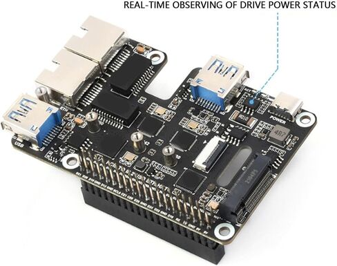 محول Ciciglow PCIe إلى USB 3.2 Gen1 M.2 NVMe، محول إيثرنت 2.5 جيجا، بطاقة توسيع مزدوجة المنفذ مع USB 3.2 Gen1 وGigabit LAN، يدعم 2230/2242/2260/2280 SSD in Saudi Arabia