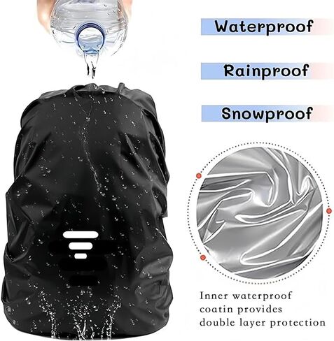 Outdoor hiking and cycling backpack waterproof cover black in Saudi Arabia