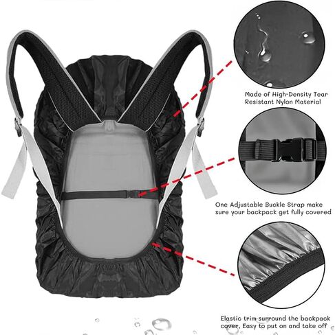 Outdoor hiking and cycling backpack waterproof cover black in Saudi Arabia