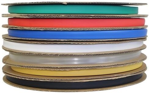 سلك لوم أنبوبي محكم مع لاصق لاصق، غطاء كابل تغليف غير منفذ، 25 متر، 3:1، قطر 12,7 ملم أنبوب سلكي (اللون: أصفر) in Kuwait