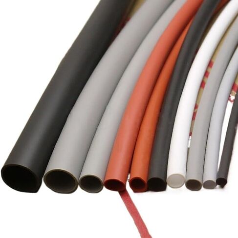 Wire Loom Tubo Termorretráctil De Goma De Silicona مرن جريس دي 0,8 مم - 10 مم 1,7: 1 كابل توصيل من Alambre Manguito Suave سلك نول أنابيب (اللون: 2M، الحجم: 5 مم) in Kuwait