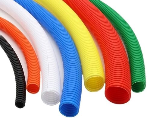 Wire Loom Manguera De Alambre De Tubo Corrugado Aislado PP, Manga Protectora De Tubo Corrugado De Plástico, 1/5/10M, 7,5mm-34,5mm Wire Loom tubing (Color : Grey, Size : AD13MM Open_China_5 Meters) in Kuwait