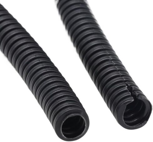 Wire Loom Manguera De Alambre De Tubo Corrugado Aislado PP, Manga Protectora De Tubo Corrugado De Plástico, 1/5/10M, 7,5mm-34,5mm Wire Loom tubing (Color : Grey, Size : AD13MM Open_China_5 Meters) in Kuwait