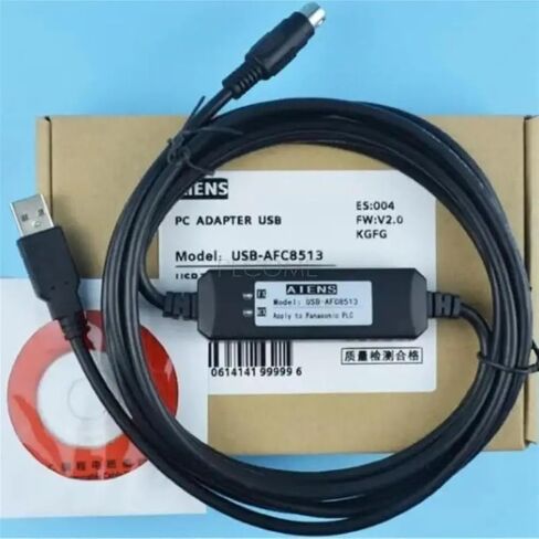 كابل برمجة USB-AFC8513 لـ FP0/FP2/FP-M (DFP0-U2) USB AFC8513 USB-FP0، CH340 أو معزول (رقاقة FTDI معزولة) in Saudi Arabia