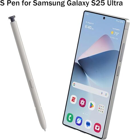 قلم Galaxy S25 Ultra S متوافق مع قلم Samsung Galaxy S25 Ultra Stylus، بديل قلم Galaxy S25 Ultra لهاتف Samsung Galaxy S25 Ultra 5G، الإصدار الأمريكي، EJ-PS938BBEGUJ، أسود in Kuwait