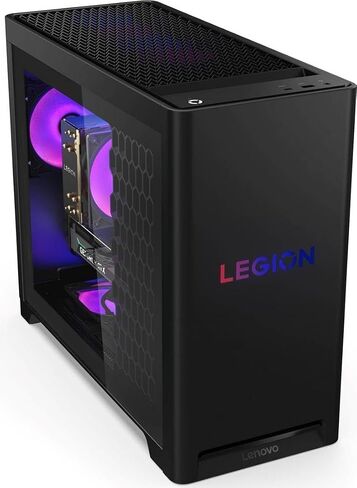 كمبيوتر مكتبي للألعاب Lenovo Legion T5، AMD Ryzen 7 7800X3D، NVIDIA GeForce RTX 5070 12GB GDDR7، 32GB DDR5 5600MT/s، 2 تيرابايت SSD، 2 تيرابايت HDD، WiFi 6E، تبريد هادئ، Windows 11 Pro، ملحقات in Kuwait