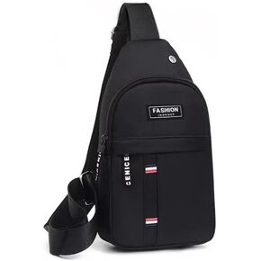 Versatile Sling Backpack & Crossbody Bag with Multiple Pockets – Perfect for Travel, Hiking & Everyday Use (Black) in Saudi Arabia