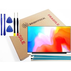 استبدال شاشة BRIGHTFOCAL الجديدة لشاشة HP 14-DQ1077WM 14-DQ1035CL 14.0 غير تعمل باللمس 30pin FHD Full HD 1920 x 1080 شاشة LCD رفيعة LED مع شريط وأداة in Kuwait