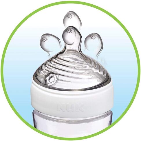 NUK Simply Natural Replacement Nipples, Medium Flow, 2pk in Saudi Arabia