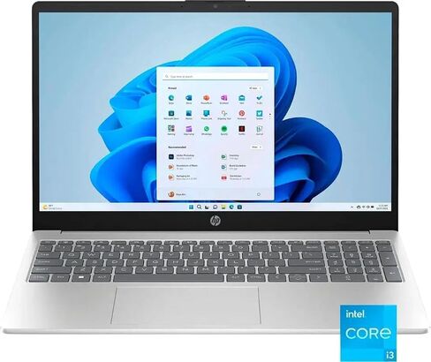 كمبيوتر محمول بشاشة لمس عالية الدقة مقاس 15.6 بوصة من HP | Intel Core i3-1215U (6 مراكز و8 خيوط) | رسومات Intel UHD | فضي | ذاكرة وصول عشوائي (RAM) سعة 8 جيجابايت | محرك أقراص SSD سعة 256 جيجابايت | Windows 11 S | حزمة مع قلم ستايلس in Kuwait