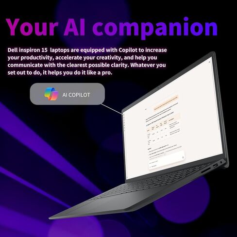 Dell Inspiron 15 3535 Touchscreen Business Laptop - AMD Ryzen 7 7730U Processor (8 Cores), 15.6" Anti Glare FHD Display, 16GB RAM, 1TB SSD, Numeric Keypad, Webcam, Win 11 Pro in Saudi Arabia