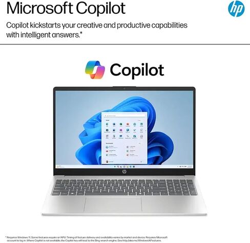 كمبيوتر محمول HP 15 بشاشة لمس - 15.6 بوصة FHD IPS، وحدة المعالجة المركزية Intel 10-Core i7 1355U، ذاكرة وصول عشوائي 32 جيجابايت + 1 تيرابايت SSD، رسومات Intel Iris Xe، لوحة رقمية، WIFI6، كمبيوتر Copilot AI، Win11 Pro، مع ملحقات in Saudi Arabia