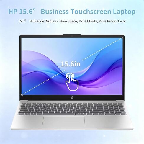 كمبيوتر محمول HP 15 بشاشة لمس - 15.6 بوصة FHD IPS، وحدة المعالجة المركزية Intel 10-Core i7 1355U، ذاكرة وصول عشوائي 32 جيجابايت + 1 تيرابايت SSD، رسومات Intel Iris Xe، لوحة رقمية، WIFI6، كمبيوتر Copilot AI، Win11 Pro، مع ملحقات in Saudi Arabia