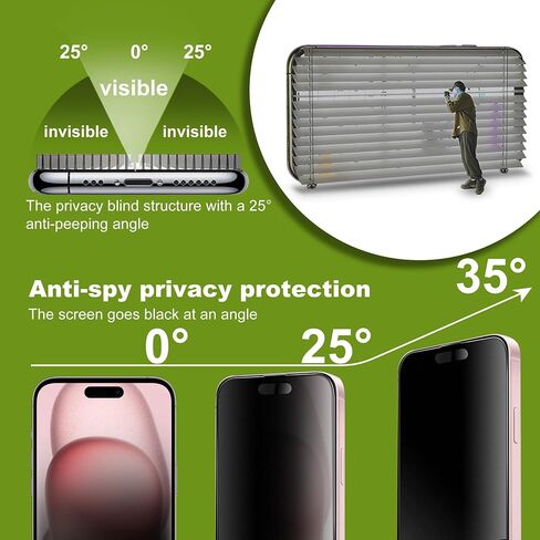 2-Pack Matte Privacy Glass Screen Protector for iPhone 17 Pro Max,Anti-Glare & Anti-Spy,Anti-Reflection,Smooth as Silk,Military-Grade 9H Hardness,Easy Installation in Saudi Arabia