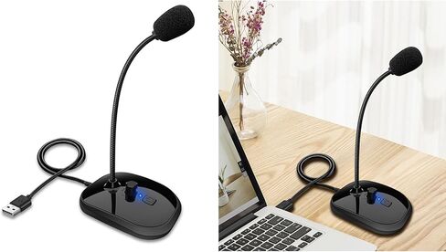 USB سلك مؤتمر Gooseneck ميكروفون التدريس البث الحد من الضوضاء مكثف وحدات التخزين لميكروفون USB للكمبيوتر in Saudi Arabia