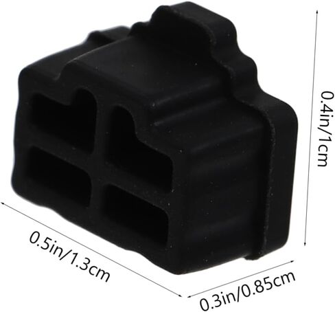 jojofuny 50pcs Ethernet Interface Silicone Covers Dust Protection Plugs for Hub Ports Easy to Install Environmental Friendly Black Color for Use in Saudi Arabia