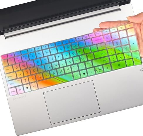 غطاء لوحة المفاتيح لجهاز HP OmniBook 7 16-az 16-ay Series 16-az0097nr 16-ay0087nr 16 بوصة، HP OmniBook 7 17.3 بوصة 17-dc Series 17-dc0097nr واقي غطاء لوحة المفاتيح - ملون in Saudi Arabia