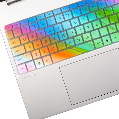 غطاء لوحة المفاتيح لجهاز HP OmniBook 7 16-az 16-ay Series 16-az0097nr 16-ay0087nr 16 بوصة، HP OmniBook 7 17.3 بوصة 17-dc Series 17-dc0097nr واقي غطاء لوحة المفاتيح - ملون in Saudi Arabia