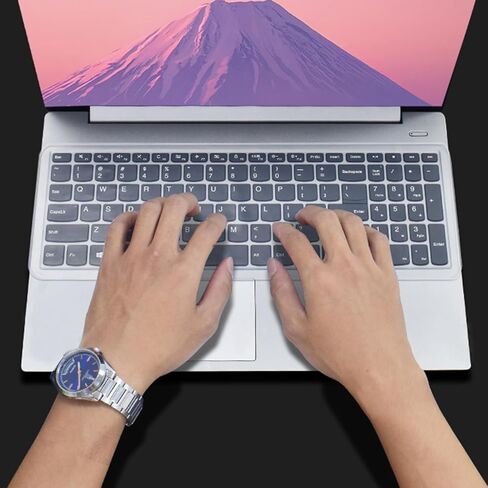 2 Pack Universal Keyboard Cover for 15.6" 16" 17.3" inch Laptop Notebook Ultra Thin Silicone Waterproof Dustproof Keyboard Protector Skin, Clear (Size:13.7" x 5") in Saudi Arabia