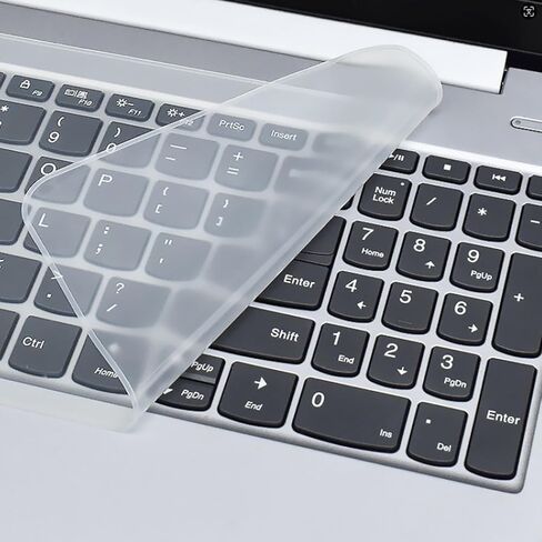 2 Pack Universal Keyboard Cover for 15.6" 16" 17.3" inch Laptop Notebook Ultra Thin Silicone Waterproof Dustproof Keyboard Protector Skin, Clear (Size:13.7" x 5") in Saudi Arabia