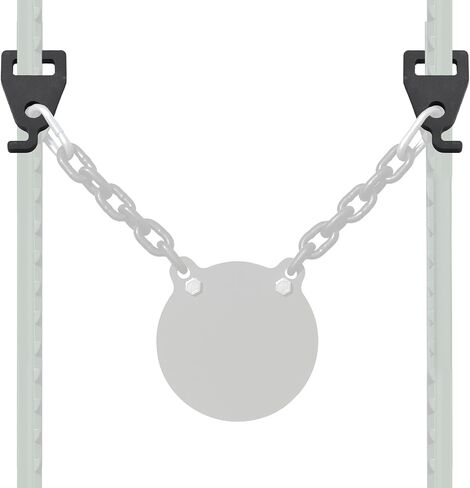 Soulchen 2 Pack AR500 T- Post Target Hanger 3/8" زوج خطاف فولاذي سميك قابل للتعديل لارتفاع الشماعات لأعمدة T-دعامات تثبيت شديدة التحمل للأهداف الفولاذية in Kuwait
