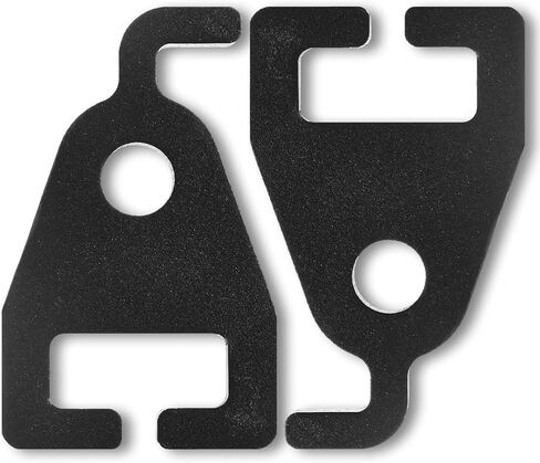 Soulchen 2 Pack AR500 T- Post Target Hanger 3/8" زوج خطاف فولاذي سميك قابل للتعديل لارتفاع الشماعات لأعمدة T-دعامات تثبيت شديدة التحمل للأهداف الفولاذية in Kuwait