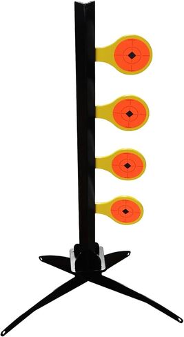 Birchwood Casey World Of Targets .22 Rimfire Dueling Tree Shooting Sports Competition 4 Yellow AR500 Steel Paddles Target in Saudi Arabia