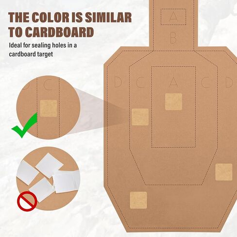 Shooting Targets for USPSA, 30PCS Cardboard Targets with 1000PCS Target Pasters, 30x18in Tactical Shooting Silhouette Target for Shooting Range Practice Competitions Training in Saudi Arabia