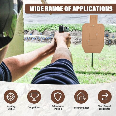 Shooting Targets for USPSA, 30PCS Cardboard Targets with 1000PCS Target Pasters, 30x18in Tactical Shooting Silhouette Target for Shooting Range Practice Competitions Training in Saudi Arabia