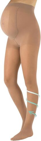CALZITALY Maternity Pantyhose - 20 Denier Pregnancy Shapewear with Bellyband, Italian Hosiery in Saudi Arabia