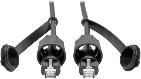كابل توصيل TRIPP LITE CAT5E/Cat6 RJ45 CMX صناعي خارجي، 16 بوصة (N206-PC16-IND) in Kuwait