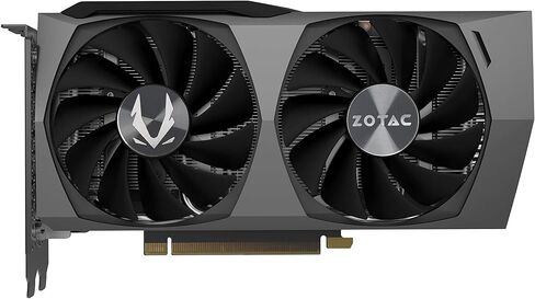 ZOTAC Gaming GeForce RTX 3060 Twin Edge OC 12GB GDDR6 192-bit 15 Gbps PCIE 4.0 بطاقة رسومات الألعاب، تبريد IceStorm 2.0، التحكم النشط في المروحة، إيقاف مروحة التجميد ZT-A30600H-10M (متجدد) in Saudi Arabia