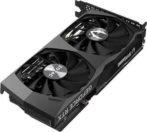 ZOTAC Gaming GeForce RTX 3060 Twin Edge OC 12GB GDDR6 192-bit 15 Gbps PCIE 4.0 بطاقة رسومات الألعاب، تبريد IceStorm 2.0، التحكم النشط في المروحة، إيقاف مروحة التجميد ZT-A30600H-10M (متجدد) in Saudi Arabia